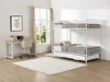 Vente-unique - DUOTIS Bett Metall Weiß - B 96 cm x H 160 cm x L 197,5 cm Bild 5