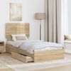 vidaXL Aufbewahrungsbett Sonoma-Eiche 100 x 200 cm Holzwerkstoff 3412716 Bild 3