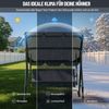 Huracan Hollywoodschaukel 3-Sitzer, Gartenschaukel mit Verstellbarem Sonnendach, 3-Sitzer, 175.5*110*152cm, UV-Schutz Wetterfest, Schaukelbank 220kg Belastbar Bild 3