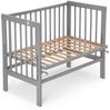 Fabimax 4674 'BASIC' Beistellbett grau, inkl. Matratze 'COMFORT' und Nestchen 'Würfel' grau Bild 3