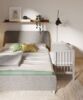 Fabimax 4674 'BASIC' Beistellbett grau, inkl. Matratze 'COMFORT' und Nestchen 'Würfel' grau Bild 2