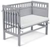 Fabimax 4674 'BASIC' Beistellbett grau, inkl. Matratze 'COMFORT' und Nestchen 'Würfel' grau Bild 4