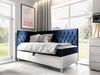 Boxspringbett 'Lenda Junior 3' blau 100x200 cm Links Bild 2