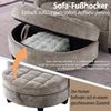 Celya Sofa Multifunktionales Sofa, 2-in-1 Sofa-Bett, mit Aufbewahrungs-Hocker, atmungsaktiver hautfreundlicher Stoff, für kleine Wohnzimmer, Studienzimmer, Schlafzimmer Bild 4