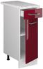 Unterschrank R-Line Bordeaux Hochglanz 30 cm mit Schublade, mit Arbeitsplatte Vicco Bild 5