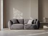 Micadoni Sofa Chris 3-Sitzer Samt Dunkelgrau Bild 4
