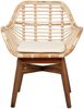 2tlg. Set Rattan Armlehner FRANTURI Natural inkl. Kissen Armlehnenstuhl Stuhl Bild 3