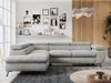 Mks Möbel 'Peter L-form' Ecksofa mit Bettfunktion, Bettkasten & einstellbaren Kopfstützen, Hellgrau, Stoff, links Bild 4