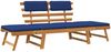 vidaXL Gartenbank mit Auflagen 2-in-1 190 cm Massivholz Akazie 312120 Bild 2