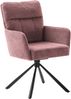 2er Set Sesselstuhl Utica, 180° drehbar - Anthrazit / Schwarz Bild 4