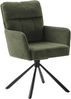 2er Set Sesselstuhl Utica, 180° drehbar - Anthrazit / Schwarz Bild 3