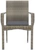 vidaXL Gartenstühle mit Kissen 4 Stk. Poly Rattan Grau 319884 Bild 5