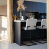 Bronx71 Barhocker Lio Samt braun 70 cm Bild 5