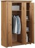 vidaXL Kleiderschrank 3-Türig 118×50×171,5 cm Kiefer Panama Serie 282661 Bild 3
