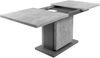 Homexperts 'BÄRBEL' Säulentisch mit Auszug 140cm, Esszimmertisch, grau, auf 190 cm ausziehbar, Melamin Light Atelier anthrazit, Beton-Optik, 140-190 x 75 x 80 cm Bild 4