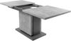 Homexperts 'BÄRBEL' Säulentisch mit Auszug 140cm, Esszimmertisch, grau, auf 190 cm ausziehbar, Melamin Light Atelier anthrazit, Beton-Optik, 140-190 x 75 x 80 cm Bild 5