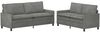 vidaXL Sofa Set 2 pcs Dunkelgrau Samt 3417146 Bild 2
