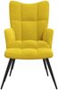 vidaXL Relaxsessel mit Hocker Senfgelb Samt [328091] Bild 3