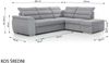 Ecksofa Schlafsofa Sofa PASCARA in Stoff Esito Altrosa Ottomane Links Bild 4