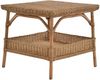 Krines Home Beistelltisch Rattan-Tisch Beistelltisch Quadratisch Wohnzimmer Tisch Ablage 59x59, Couchtisch Rattan, zusätzliche Ablage Bild 2