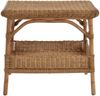 Krines Home Beistelltisch Rattan-Tisch Beistelltisch Quadratisch Wohnzimmer Tisch Ablage 59x59, Couchtisch Rattan, zusätzliche Ablage Bild 3