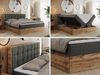 MKS MÖBEL Boxspringbett ALBERO 1 (Set, Packung, Topper T25/Visco, Stauraum, Matratzen, Bettkästen, T30-Schaum), Doppelbett, Multipocket-Matratzen, Möbelplatten, Praktisch Bild 3