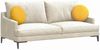 vidaXL Sitzkissen 2 pcs Helles Gelb Ø 40 cm Cordstoff 42014155 Bild 3