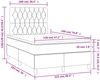 vidaXL Boxspringbett mit Matratze & LED Schwarz 120x190 cm Stoff 3270269 Bild 3