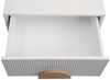 Nachttisch HWC-N89, Kommode Beistelltisch Nachtschrank, 3D-Design Schublade Melamin Holz, 55x48x41cm ~ weiß Bild 5