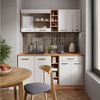 Küchenregal R-Line Goldkraft Eiche 15 cm ohne Arbeitsplatte Vicco Bild 3