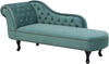 Beliani 'Nimes' Chaiselongue, Mintgrün, Samt, 79 x 65 x 169 cm, Links Bild 4