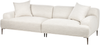 3-Sitzer Sofa Stoff hellbeige mit Kissen MATILA Bild 4