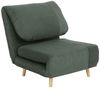 HOMCOM Sessel Verstellbar Klappmatratze Gästebett (Schlafsessel, 1-St, Schlafsofa), für Wohnzimmer, Schlafzimmer, Grün Bild 2