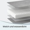 FEANDREA Orthopädisches Hundebett M, abnehmbarer Bezug, erhöhte Ränder, rutschfest, waschbar, Haustierbett, hellgrau Bild 4
