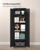Songmics Aktenschrank mit 5 Ebenen, Stahl schwarz, 60 x 40 x 180 cm Bild 3