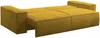 Vente-unique - AMELIA Sofa SamtStoff Gelb - B 102 cm x H 85 cm x L 257 cm Bild 4