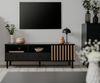 TV-Lowboard Biella in schwarz und Eiche 138 cm Bild 5