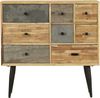 Kommode KJELL - Teak Braun 90,5x31x92cm | Schrank Schlafzimmer Sideboard Bild 3