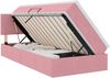 vidaXL LED-Speicherbett mit Matratze Rosa 100 x 200 cm Samt 3371318 Bild 2