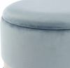 Hocker Zora 125 2-er Set Hellblau / Silber / Blau Bild 3