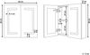 Bad Spiegelschrank weiß / silber mit LED-Beleuchtung 60x60 cm MAZARREDO Bild 2