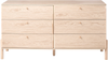 Kommode mit 6 Schubladen COLLINS Hellbraun Bild 5