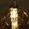 ZMH Pendelleuchte aus bernsteinfarbenem Glas, Durchmesser 28 cm, G9, höhenverstellbar, Kronleuchter, 3 bernsteinfarbene Lichter, Küchen-/Wohnzimmerlampe, Schlafzimmerlampe Bild 5