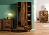 Kleiderschrank Sheesham 90x45x180 dunkelbraun lackiert MAILAND #210 Bild 3