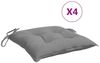 vidaXL Stuhlkissen 4 Stk. Grau 40x40x7 cm Oxford-Gewebe 314864 Bild 2
