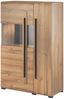 Highboard Eiche Grandson Nb. TURDA-83 mit LED Beleuchtung und Absetzungen in schwarz, B/H/T: ca. 90/136/39 cm Bild 4
