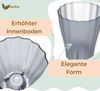 GarPet Blumentopf 4er Set Orchideentopf Transparent Orchideen Über Innen 16 rauchfarbig Bild 4