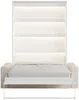Vente-unique - RAPILI Bett Holz, Platte Weiß - B 133 cm239,2 cm x H 225,2 cm x L 200 cm Bild 4