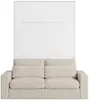 Vente-unique - RAPILI Bett Holz, Platte Weiß - B 133 cm239,2 cm x H 225,2 cm x L 200 cm Bild 5