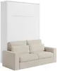 Vente-unique - RAPILI Bett Holz, Platte Weiß - B 133 cm239,2 cm x H 225,2 cm x L 200 cm Bild 3